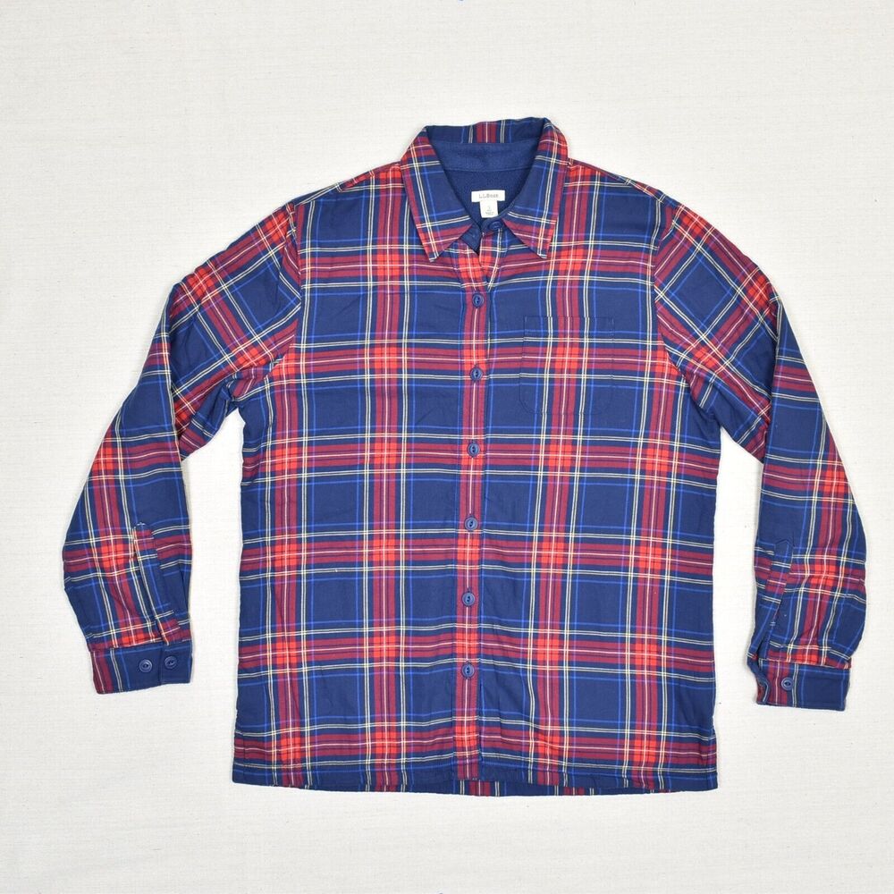 L.L. Bean Blue and Red Plaid Jacket